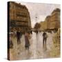 Parisian Street Scene-Luigi Loir-Stretched Canvas