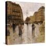 Parisian Street Scene-Luigi Loir-Stretched Canvas