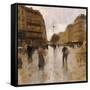 Parisian Street Scene-Luigi Loir-Framed Stretched Canvas