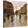 Parisian Street Scene-Luigi Loir-Stretched Canvas