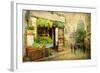 Parisian Streets - Montmartre-Maugli-l-Framed Art Print