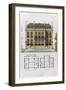 Parisian Suburban House and Plans-Leon Isabey-Framed Giclee Print