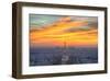 Parisian Sunset-null-Framed Art Print