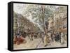 Parisian View-Frederic Anatole Houbron-Framed Stretched Canvas