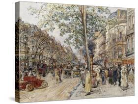 Parisian View-Frederic Anatole Houbron-Stretched Canvas