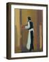 Parisian waiter, 2015-Michael G. Clark-Framed Giclee Print