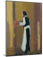 Parisian waiter, 2015-Michael G. Clark-Mounted Giclee Print