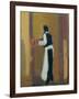 Parisian waiter, 2015-Michael G. Clark-Framed Giclee Print