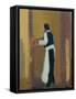 Parisian waiter, 2015-Michael G. Clark-Framed Stretched Canvas