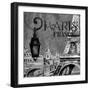 Parisian Wall Black I-Janice Gaynor-Framed Premium Giclee Print