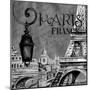 Parisian Wall Black I-Janice Gaynor-Mounted Premium Giclee Print