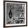 Parisian Wall Black I-Janice Gaynor-Framed Art Print