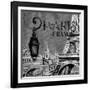 Parisian Wall Black I-Janice Gaynor-Framed Art Print