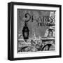 Parisian Wall Black I-Janice Gaynor-Framed Art Print