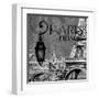 Parisian Wall Black I-Janice Gaynor-Framed Art Print