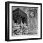 Parisian Wall Black II-Janice Gaynor-Framed Art Print