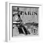 Parisian Wall Black III-Janice Gaynor-Framed Art Print
