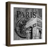 Parisian Wall Black IV-Janice Gaynor-Framed Art Print