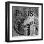 Parisian Wall Black IV-Janice Gaynor-Framed Art Print