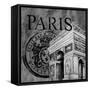 Parisian Wall Black IV-Janice Gaynor-Framed Stretched Canvas