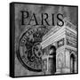 Parisian Wall Black IV-Janice Gaynor-Framed Stretched Canvas