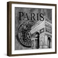 Parisian Wall Black IV-Janice Gaynor-Framed Art Print