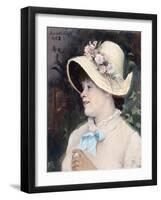 Parisian Woman (Portrait of Irm), 1882-Maria Konstantinovna Bashkirtseva-Framed Giclee Print