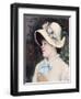 Parisian Woman (Portrait of Irm), 1882-Maria Konstantinovna Bashkirtseva-Framed Giclee Print