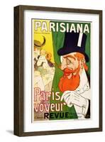 Parisiana, Paris Voyeur-J^ Saunier-Framed Art Print