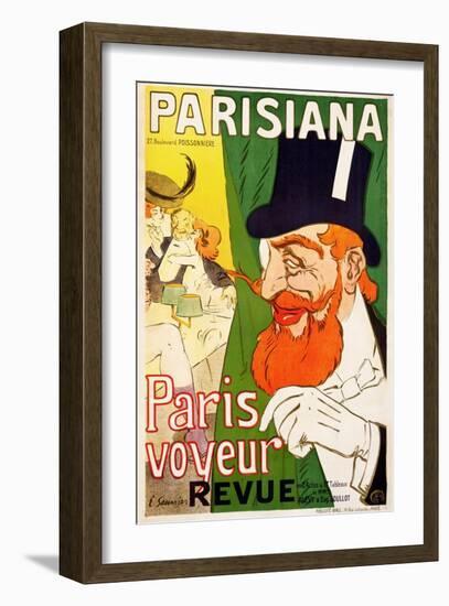 Parisiana, Paris Voyeur-J^ Saunier-Framed Art Print