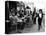 Parisians at a Sidewalk Cafe-Alfred Eisenstaedt-Stretched Canvas