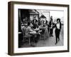 Parisians at a Sidewalk Cafe-Alfred Eisenstaedt-Framed Photographic Print