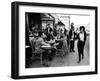 Parisians at a Sidewalk Cafe-Alfred Eisenstaedt-Framed Photographic Print