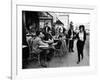 Parisians at a Sidewalk Cafe-Alfred Eisenstaedt-Framed Photographic Print