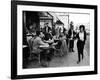 Parisians at a Sidewalk Cafe-Alfred Eisenstaedt-Framed Photographic Print