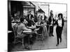 Parisians at a Sidewalk Cafe-Alfred Eisenstaedt-Mounted Photographic Print