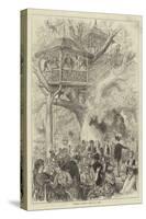 Parisians at Sceaux, Dining in a Tree-null-Stretched Canvas