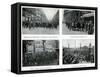 Parisians Celebrate Peace Treatry, France, 1919-null-Framed Stretched Canvas