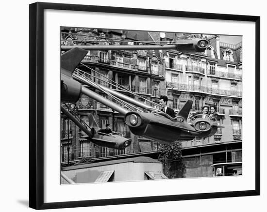 Parisians Enjoying an Amusement Park Ride-Alfred Eisenstaedt-Framed Photographic Print