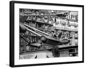 Parisians Enjoying an Amusement Park Ride-Alfred Eisenstaedt-Framed Photographic Print