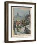 Parisians Gather on Their Rooftops to Observe Halley's Comet-null-Framed Art Print