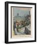 Parisians Gather on Their Rooftops to Observe Halley's Comet-null-Framed Art Print