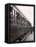 Parisians Leaving by the Train for the Three-Day Pentecost Week-End (1939)-null-Framed Stretched Canvas