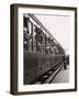 Parisians Leaving by the Train for the Three-Day Pentecost Week-End (1939)-null-Framed Photographic Print