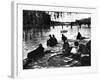 Parisians on the Banks of the Seine-Alfred Eisenstaedt-Framed Photographic Print