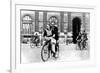 Parisians Travelling by Bicycle, German-Occupied Paris, July 1940-null-Framed Giclee Print