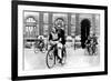 Parisians Travelling by Bicycle, German-Occupied Paris, July 1940-null-Framed Giclee Print