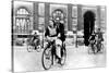 Parisians Travelling by Bicycle, German-Occupied Paris, July 1940-null-Stretched Canvas