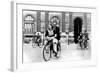 Parisians Travelling by Bicycle, German-Occupied Paris, July 1940-null-Framed Giclee Print