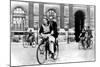 Parisians Travelling by Bicycle, German-Occupied Paris, July 1940-null-Mounted Giclee Print